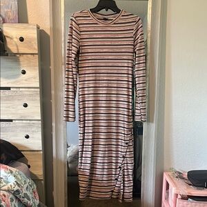 Wild Fable striped Long Sleeve Sheath Dress